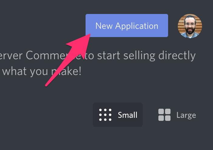 New Application Button